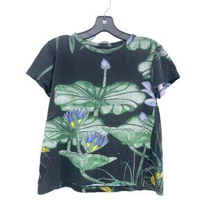 ROI du LAC Roma Womens T-shirt green lotus size S small